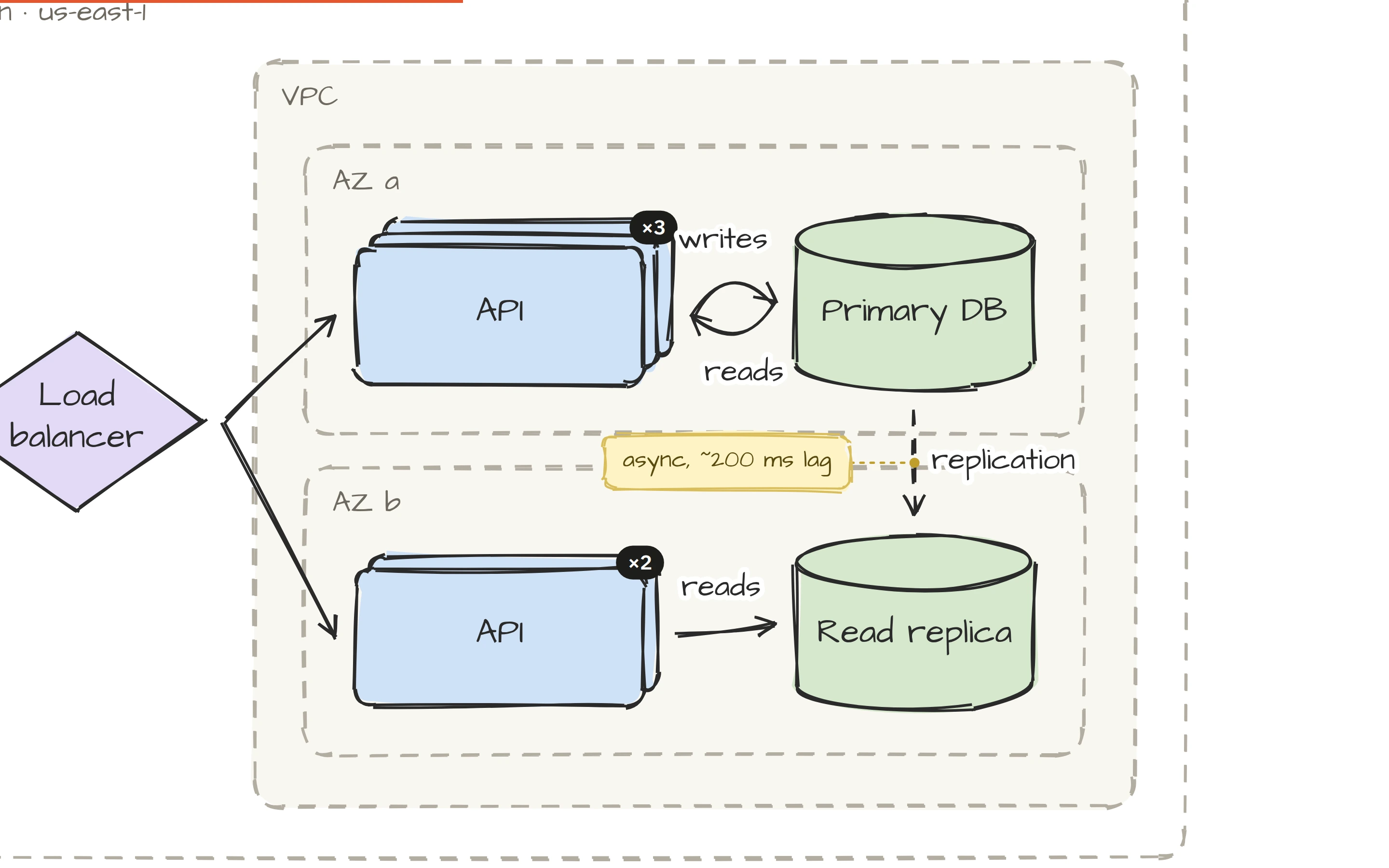 Present mode on the second slide, zoomed into the VPC frame